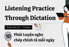 Nghe Chép Chính Tả Tiếng Anh Là Gì